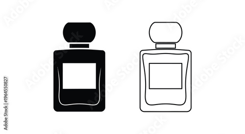 Perfume bottle icons Vector
