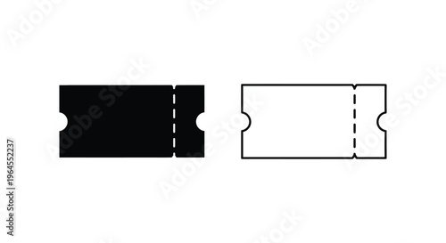 Perforated ticket stubs Vector