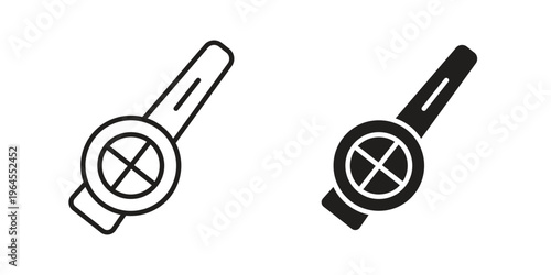 Kazoo icons for web and mobile UI design. Glyph vector with editable stroke