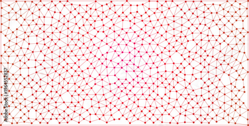 Abstract geometric network pattern with interconnected nodes