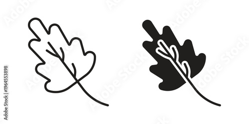 Photos Oak Leaf icons for web and mobile UI design