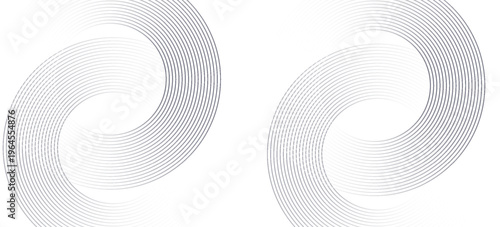 Black mascara circular texture, brush stroke isolated on white background. vector eps10