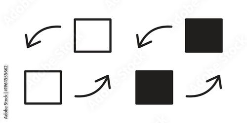Replace icons for web and mobile UI design. Glyph vector with editable stroke