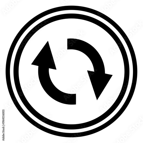 Update arrow circle icon ideal for reload features, data sync, software upgrades, and digital interface projects.