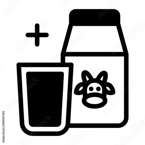 This Milk icon is suitable for Farm and Ranch, etc.
