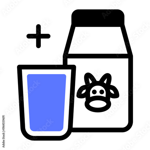 This Milk icon is suitable for Farm and Ranch, etc.