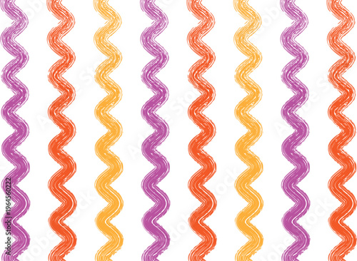 A colorful array of curly ribbons on a white background