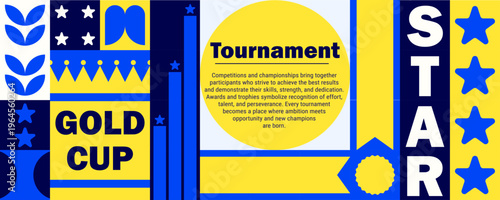 Icon employee appreciation and trophy pattern mosaic with office work card.