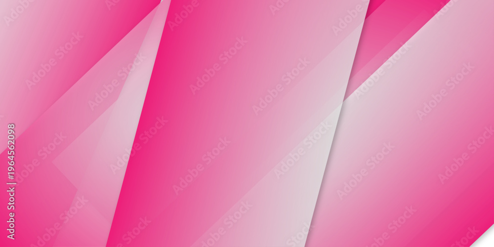 Fototapeta premium Pink and white modern geometric shape abstract background. abstract background with triangles. Diagonal pink dynamic stripes on color background. Modern abstract background with lines and dark shadow 