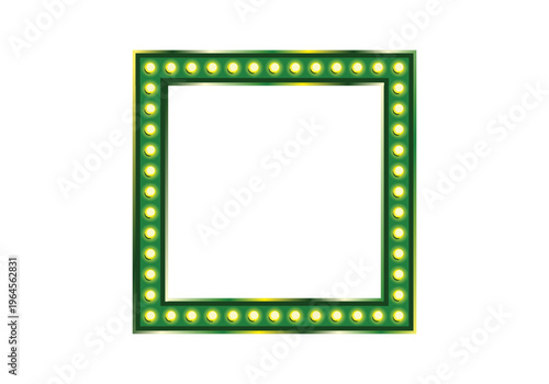 Retro lightbox isolated glowing signboard for party poster, banner advertising, promotion and sale billboard, cinema, bar show or restaurant.