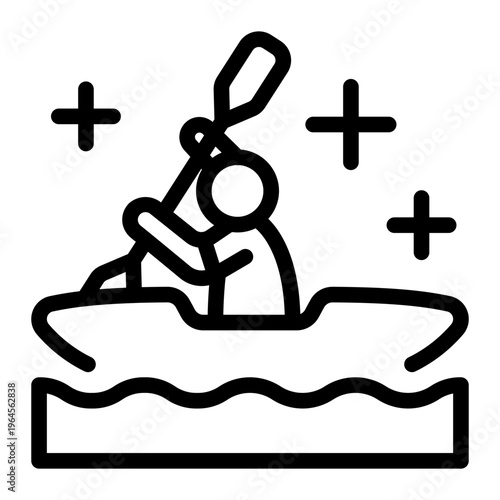 This Kayak icon is suitable for use in Extreme Sport.