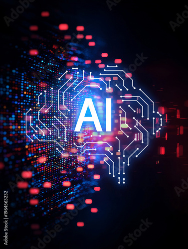 Exploring ai innovations in technology digital landscape visual graphics futuristic environment creative viewpoint conceptualizing artificial intelligence