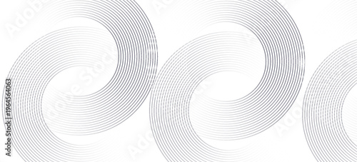 Black mascara circular texture, brush stroke isolated on white background. vector eps10