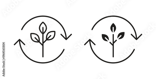 Alternative energy icons symbol. Simple, flat design for web or mobile app