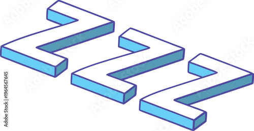 3d zzz sleep with soft shadows and smooth blue accents