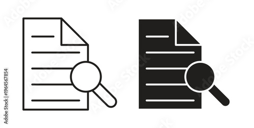 Case studies icons symbol. Simple, flat design for web or mobile app