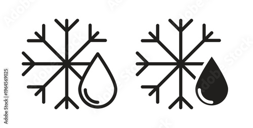 Defrost icons symbol. Simple, flat design for web or mobile app