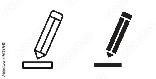 Edit text icons symbol. Simple, flat design for web or mobile app