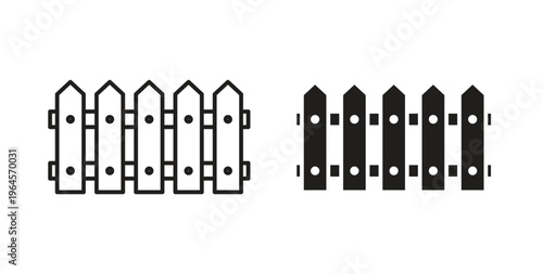 Fence icons symbol. Simple, flat design for web or mobile app