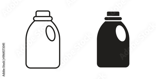 liquid detergent icons symbol. Simple, flat design for web or mobile app