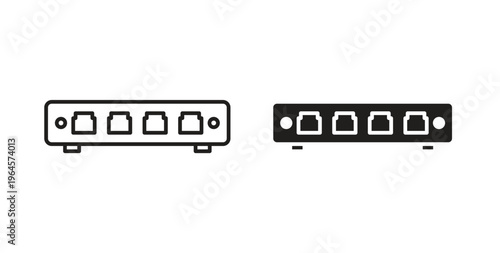 Network switch icons symbol. Simple, flat design for web or mobile app