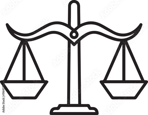 A balanced scales of justice with a cross symbol representing equality law and fair measurement in business and currency concepts