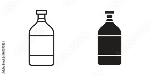 Sauce bottles icons symbol. Simple, flat design for web or mobile app