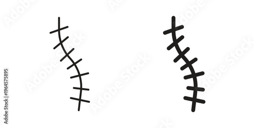 Scar icons symbol. Simple, flat design for web or mobile app