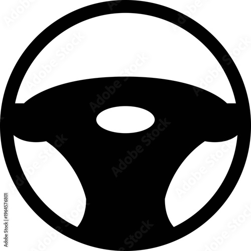 Car / automobile steering wheel or driving wheel flat icon Truck steering wheel CAR PARTS Racing wheel silhouette steering vehicle Vintage car steering wheel 