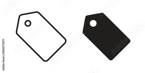 Tags icons symbol. Simple, flat design for web or mobile app