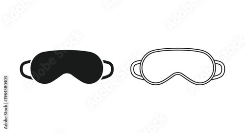Sleep mask and eye mask Vector