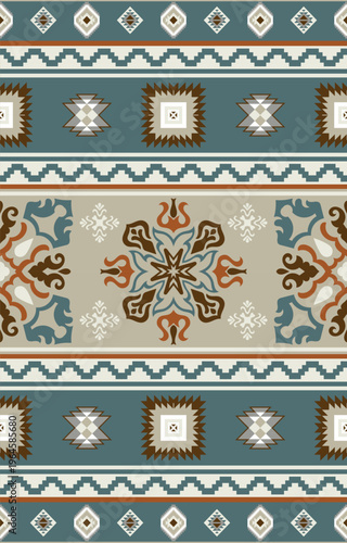 Seamless pattern, Aztec pattern, edging carpet.
