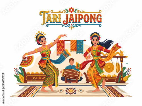Indonesian Jaipong Dance Performance