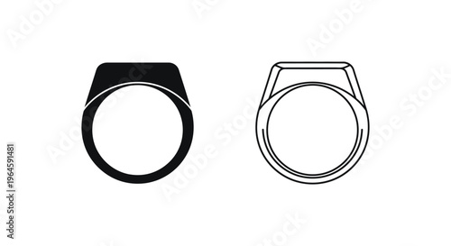 Black and white metal pipe flange Vector