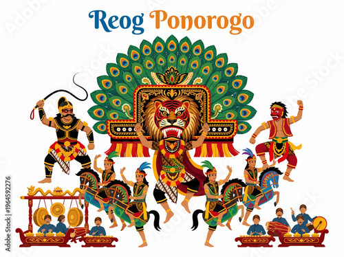 Reog Ponorogo Traditional Dance Performance
