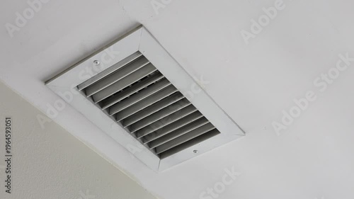 Air Vent In Ceiling With White Paint