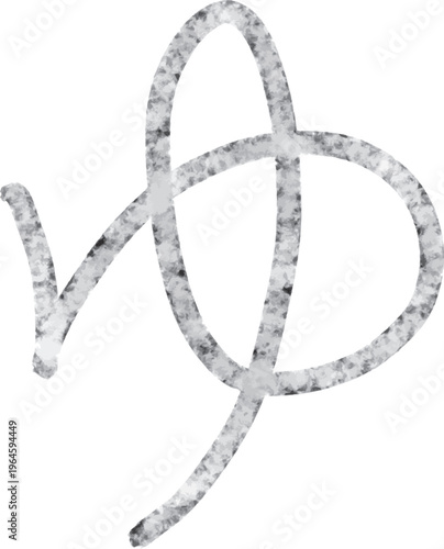 手描きでムラのある水彩温泉マーク　ゆ　Adobe Illustrator Artwork