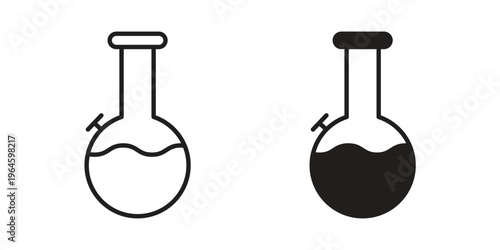 Bong icons vector silhouette set. thin line icon pack.