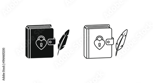 Vintage camera and journal sketch Vector