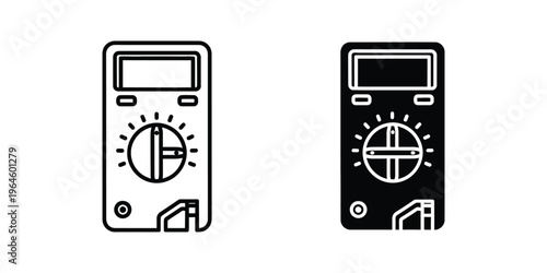Comparison of analog and digital multimeter designs with distinct dials and displays