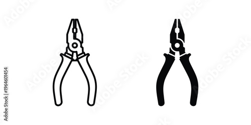 Comparison of a standard pliers and a diagonal cutting pliers design