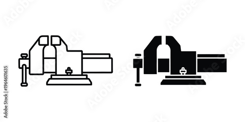 Comparison of traditional and modern bench vises in use