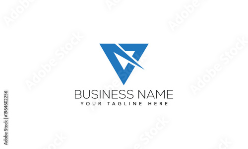 Free Download Modern Minimal Letter V Logo Vector Template - GFXLoad
