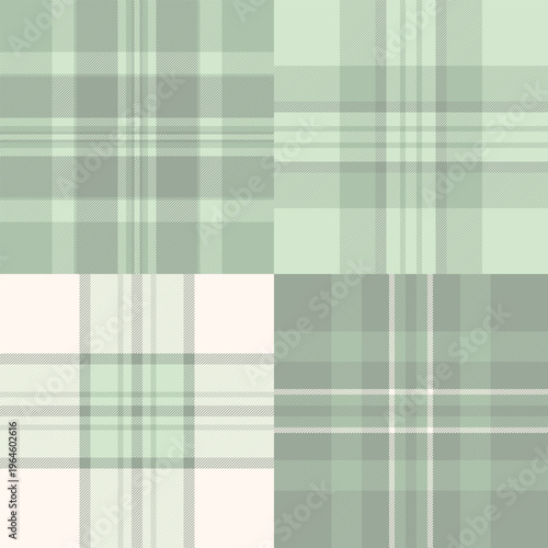 Plaid pattern set for print shops and fabric mills. Optimized tartan repeats support reliable output. Vector paths remain accurate.