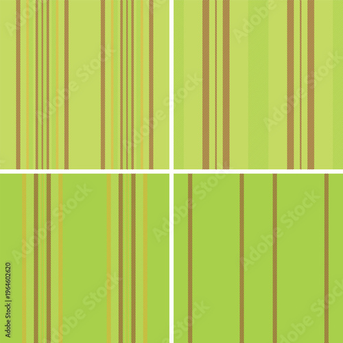 Striped pattern set optimized for lookbooks, catalogs, and e-commerce. Strong lines rhythm highlights spring collections. Vector scalability enables size freedom.