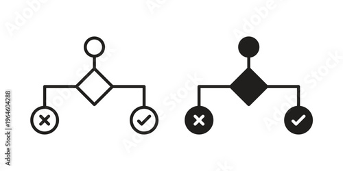 Condition icons vector silhouette set. thin line icon pack.