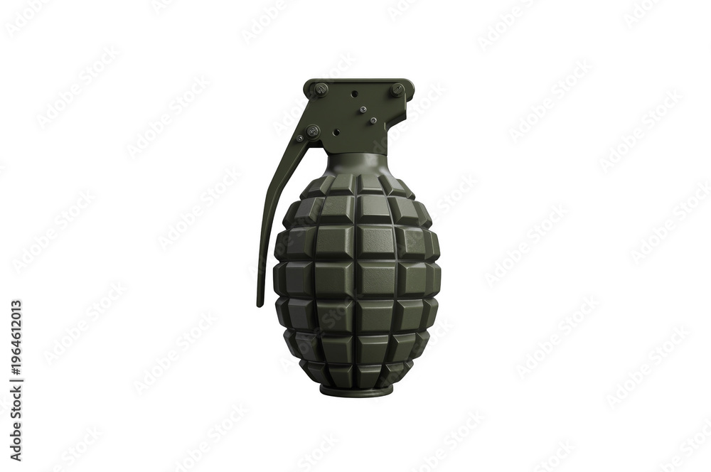 Fototapeta premium Hand grenade showing military explosive fragmentation weapon concept