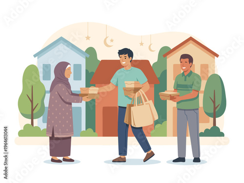 Community food delivery service helping neighbors.