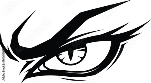 Stylized anime eye illustration