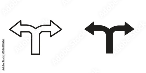 Split icons Black symbol on transparent background. EPS10